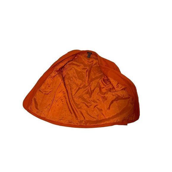 J Crew Wool Cashmere Blend Orange Blazer Single Button Front  Women’s Size 12 - Picture 4 of 6